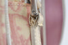 Authentic Christian Dior Trotter No.2 Shoulder Bag PVC Enamel Pink Junk 8310I
