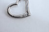 Auth TIFFANY & Co. Elsa Peretti Open Heart Pendant Necklace Silver Box 8311I