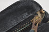 Authentic CHANEL Lamb Skin Bicolore CC Logo Clutch Hand Bag Black Junk 8312I