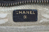 Authentic CHANEL Lamb Skin Bicolore CC Logo Clutch Hand Bag Black Junk 8312I