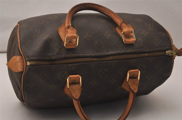 Authentic Louis Vuitton Monogram Speedy 30 Hand Boston Bag M41526 LV 8313J