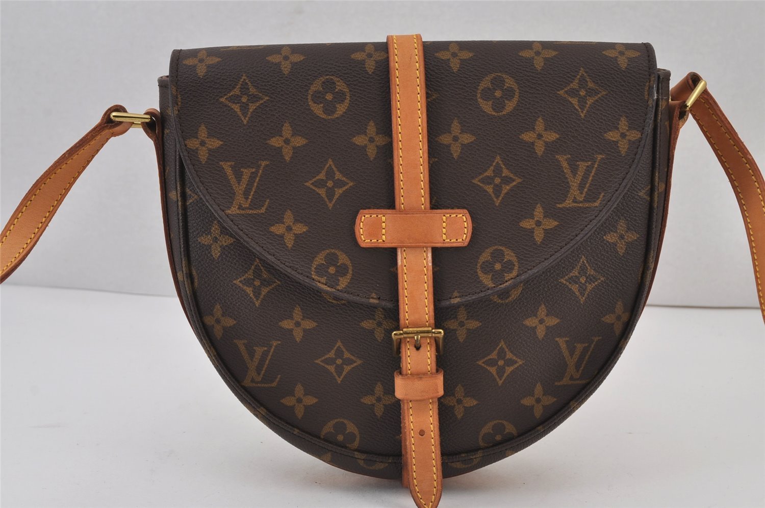 Authentic Louis Vuitton Monogram Chantilly MM Shoulder Cross Bag M51233 LV 8314J