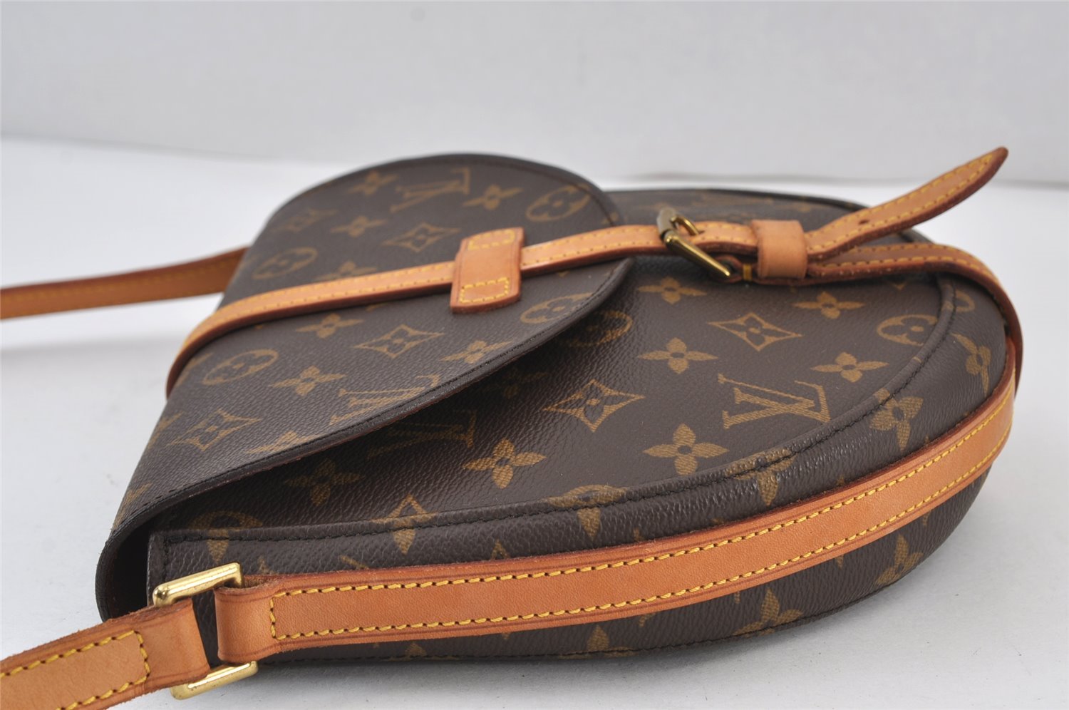 Authentic Louis Vuitton Monogram Chantilly MM Shoulder Cross Bag M51233 LV 8314J