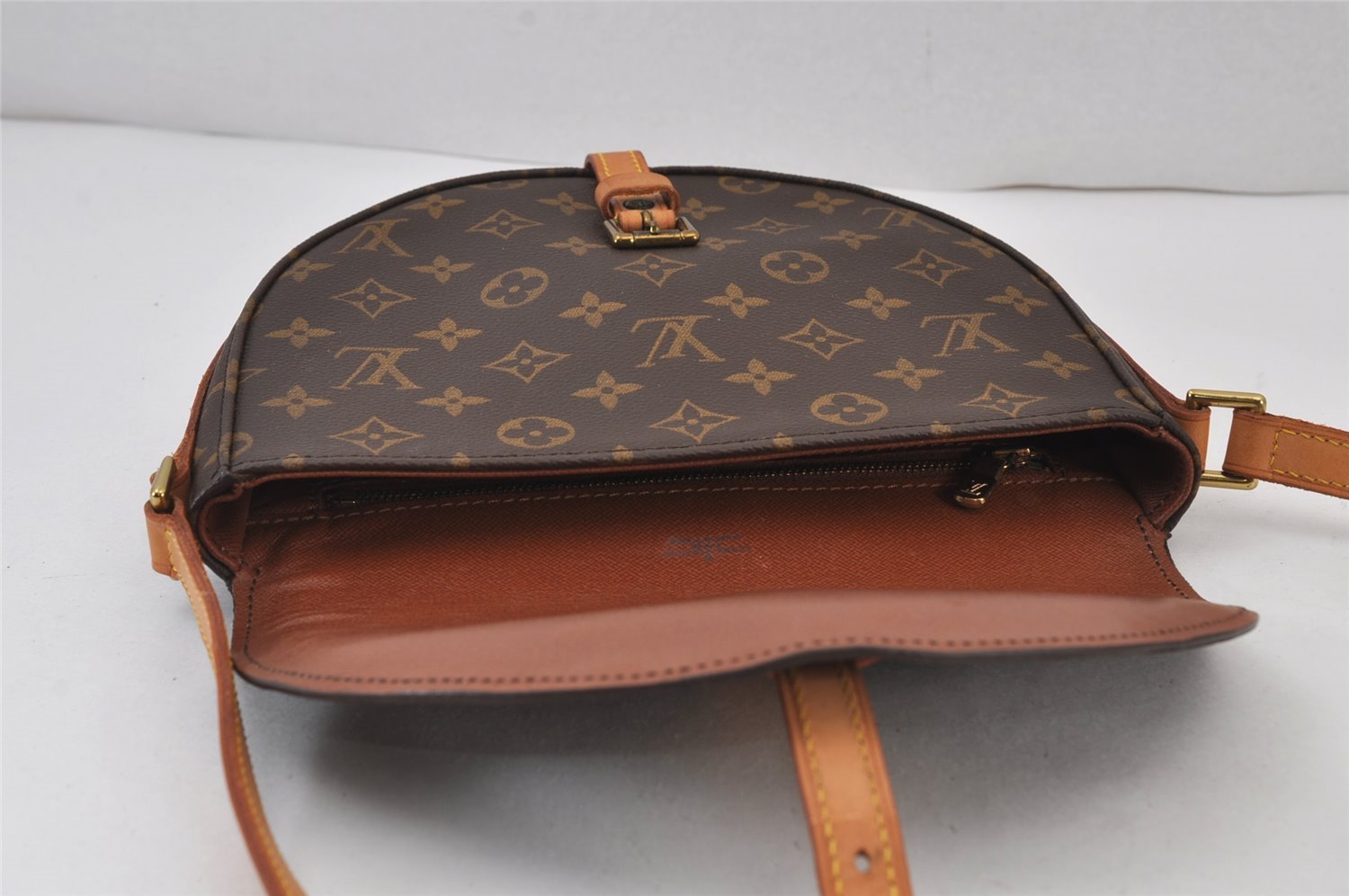 Authentic Louis Vuitton Monogram Chantilly MM Shoulder Cross Bag M51233 LV 8314J