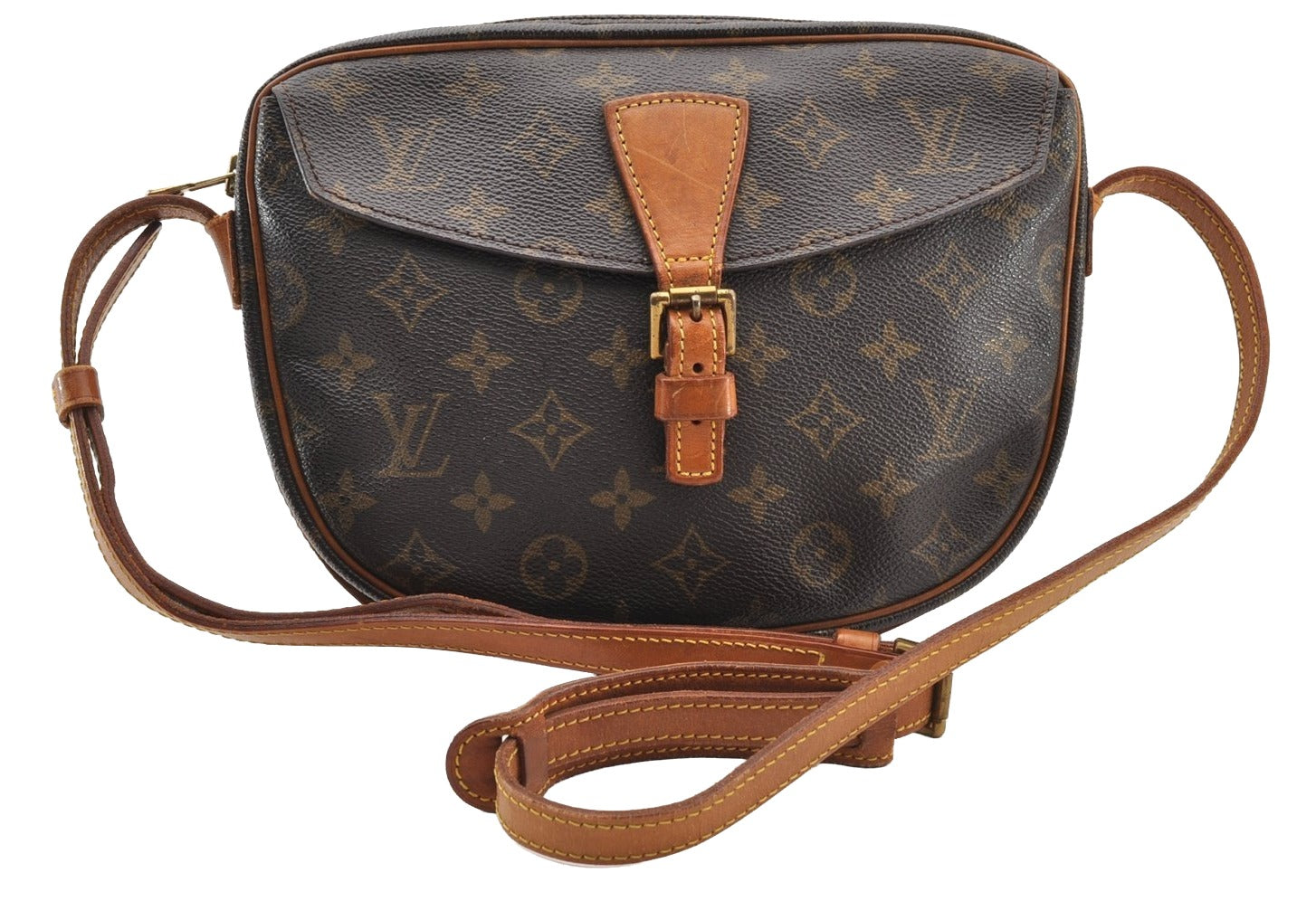 Authentic Louis Vuitton Monogram Jeune Fille MM M51226 Shoulder Cross Bag 8315I