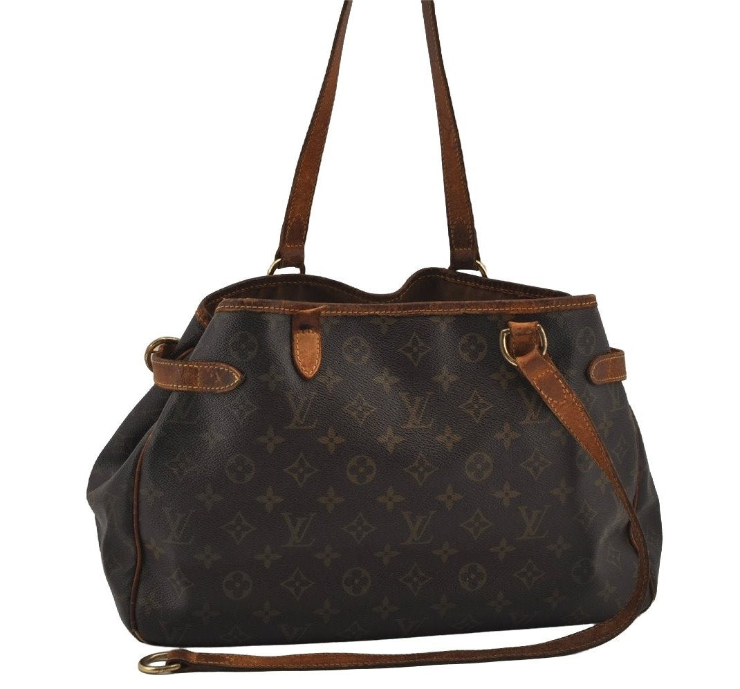 Auth Louis Vuitton Monogram Batignolles Horizontal Tote Bag M51154 Junk 8315J
