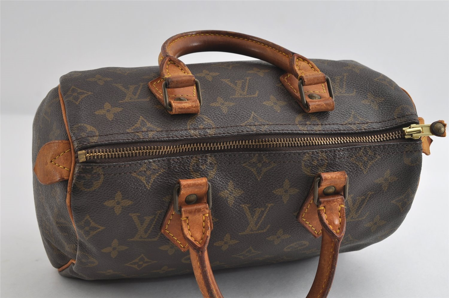 Authentic Louis Vuitton Monogram Speedy 25 Boston Hand Bag M41528 LV 8316I