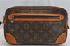 Authentic Louis Vuitton Monogram Marly Dragonne GM M51825 Clutch Hand Bag 8317I