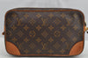 Authentic Louis Vuitton Monogram Marly Dragonne GM M51825 Clutch Hand Bag 8317I