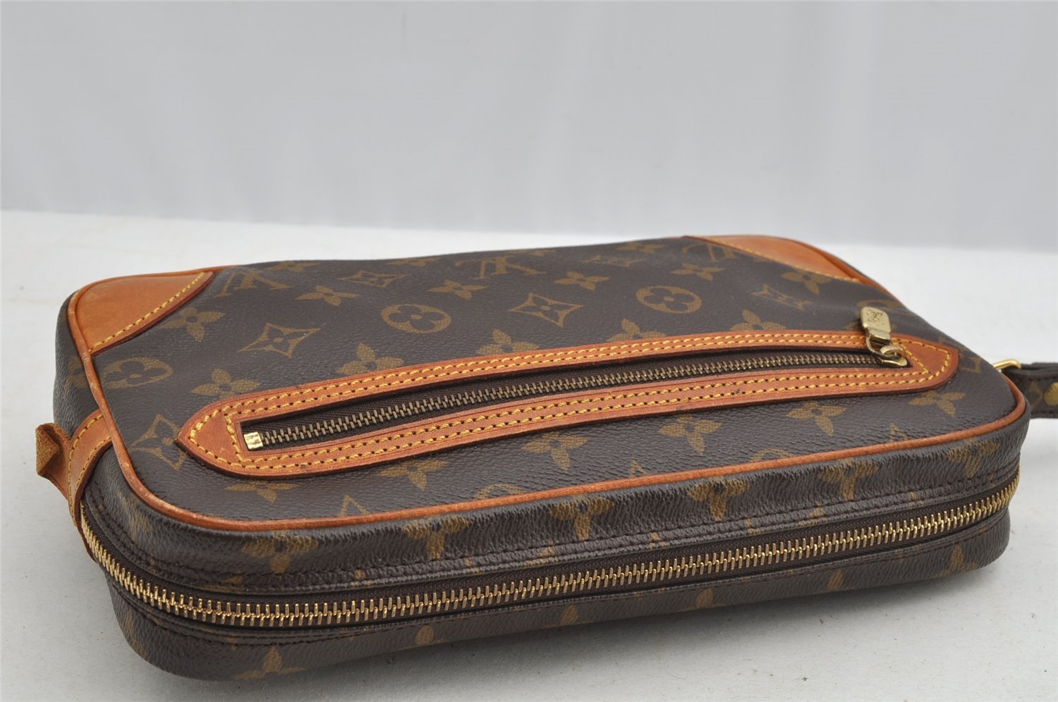 Authentic Louis Vuitton Monogram Marly Dragonne GM M51825 Clutch Hand Bag 8317I