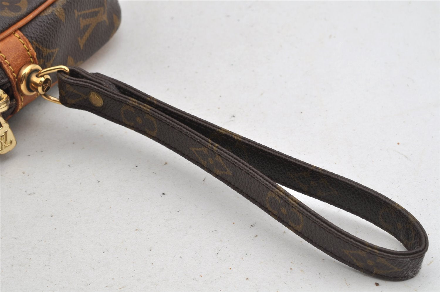 Authentic Louis Vuitton Monogram Marly Dragonne GM M51825 Clutch Hand Bag 8317I