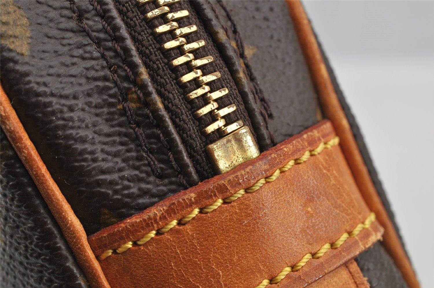 Authentic Louis Vuitton Monogram Marly Dragonne GM M51825 Clutch Hand Bag 8317I