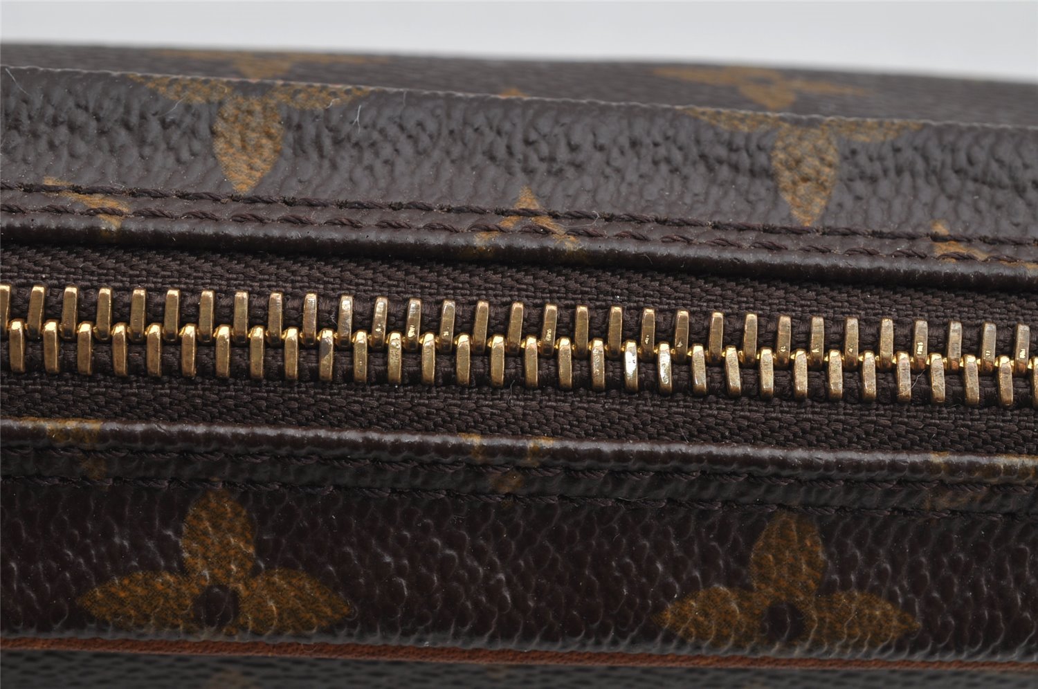 Authentic Louis Vuitton Monogram Marly Dragonne GM M51825 Clutch Hand Bag 8317I