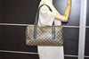 Authentic GUCCI GG Crystal Hand Boston Bag GG PVC Leather 257288 Navy Blue 8317J