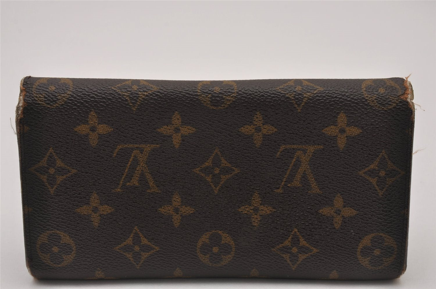 Authentic Louis Vuitton Monogram Portefeuille Sarah Purse Wallet M61734 LV 8321I