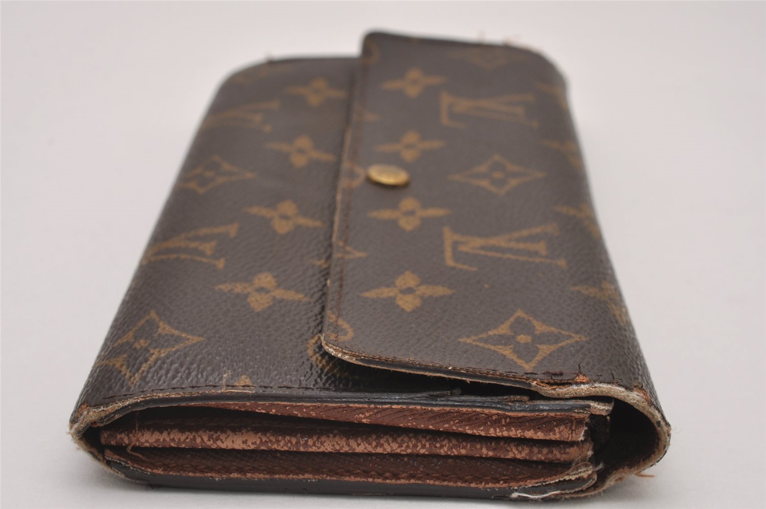 Authentic Louis Vuitton Monogram Portefeuille Sarah Purse Wallet M61734 LV 8321I