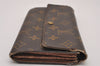 Authentic Louis Vuitton Monogram Portefeuille Sarah Purse Wallet M61734 LV 8321I