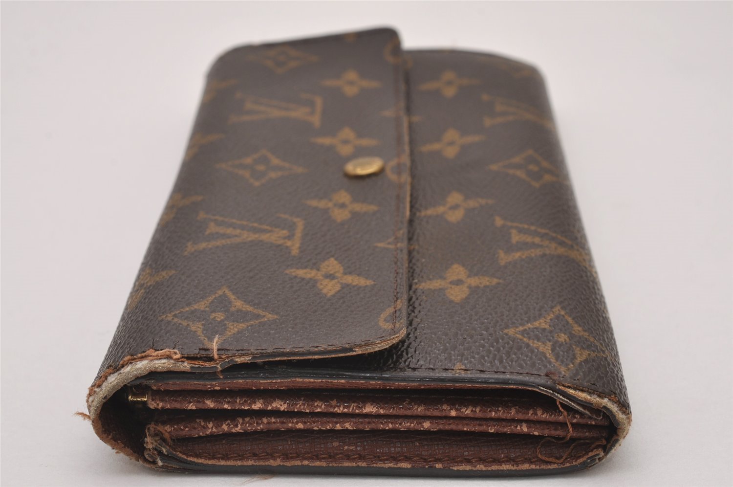 Authentic Louis Vuitton Monogram Portefeuille Sarah Purse Wallet M61734 LV 8321I