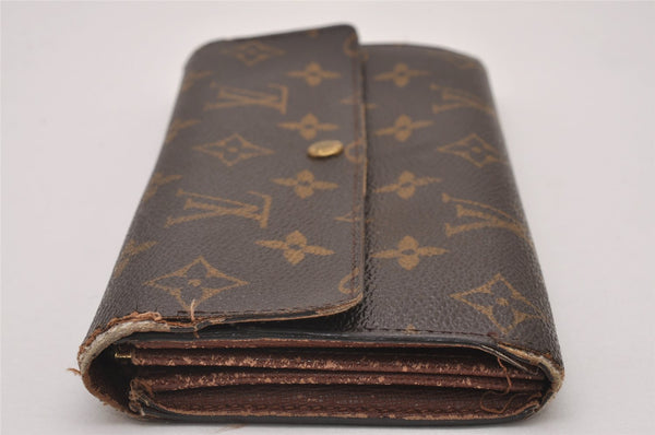 Authentic Louis Vuitton Monogram Portefeuille Sarah Purse Wallet M61734 LV 8321I