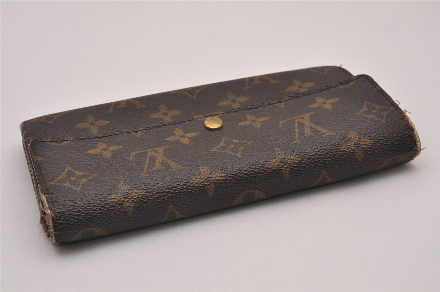 Authentic Louis Vuitton Monogram Portefeuille Sarah Purse Wallet M61734 LV 8321I