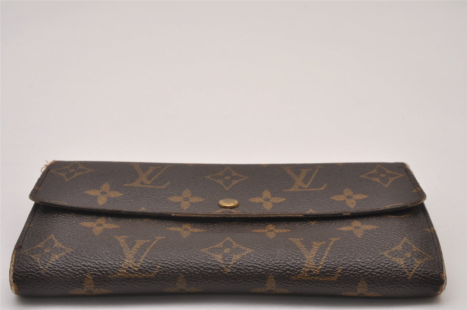 Authentic Louis Vuitton Monogram Portefeuille Sarah Purse Wallet M61734 LV 8321I