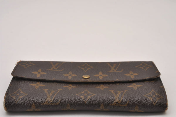 Authentic Louis Vuitton Monogram Portefeuille Sarah Purse Wallet M61734 LV 8321I