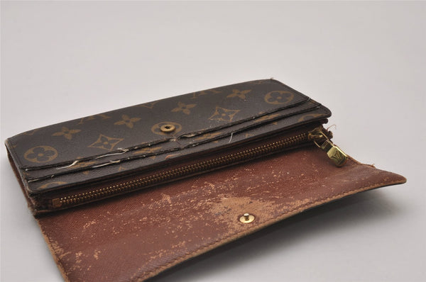 Authentic Louis Vuitton Monogram Portefeuille Sarah Purse Wallet M61734 LV 8321I