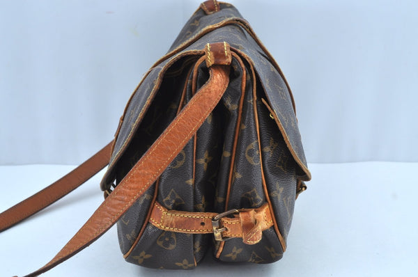 Authentic Louis Vuitton Monogram Saumur 30 Shoulder Cross Bag M42256 LV 8322H
