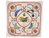 Authentic HERMES Carre 90 Scarf "SPRINGS" Silk White 8323J