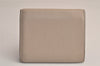 Authentic LOEWE Vintage Anagram Trifold Wallet Purse Leather Beige 8323M