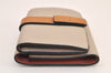 Authentic LOEWE Vintage Anagram Trifold Wallet Purse Leather Beige 8323M
