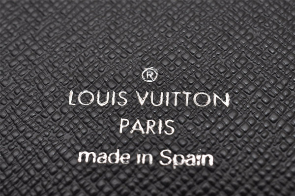 Authentic Louis Vuitton Taiga Agenda Bureau Notebook Cover Black R20409 LV 8324I