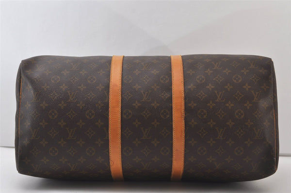 Authentic Louis Vuitton Monogram Keepall 55 Travel Boston Bag M41424 LV 8325I