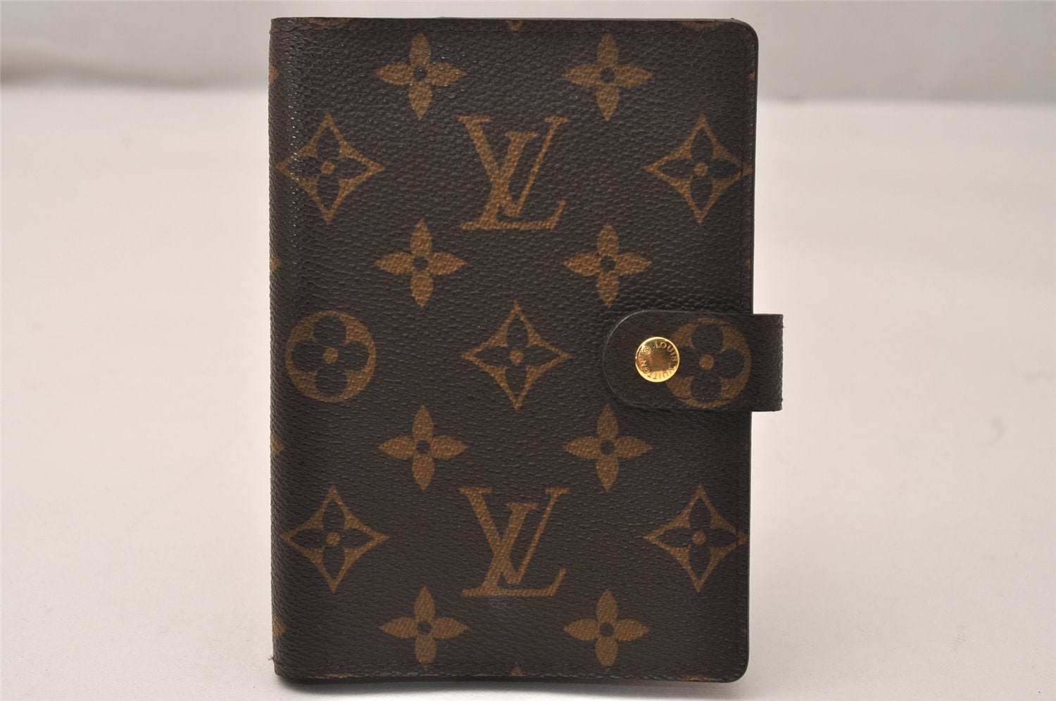 Authentic Louis Vuitton Monogram Agenda PM Notebook Cover R20005 LV 8325J
