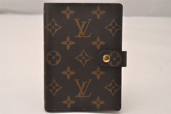 Authentic Louis Vuitton Monogram Agenda PM Notebook Cover R20005 LV 8325J