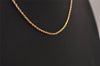 Authentic Christian Dior Gold Imitation Pearl Chain Pendant Necklace Box 8326J