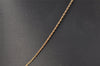 Authentic Christian Dior Gold Imitation Pearl Chain Pendant Necklace Box 8326J