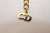 Authentic Christian Dior Gold Imitation Pearl Chain Pendant Necklace Box 8326J