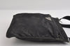 Authentic PRADA Nylon Tessuto Leather Shoulder Cross Body Bag Purse Black 8328I