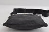 Authentic PRADA Nylon Tessuto Leather Shoulder Cross Body Bag Purse Black 8328I