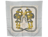 Authentic HERMES Carre 90 Scarf "BRIDES de GALA par" Silk Light Blue 8328J