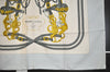 Authentic HERMES Carre 90 Scarf "BRIDES de GALA par" Silk Light Blue 8328J