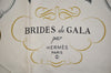 Authentic HERMES Carre 90 Scarf "BRIDES de GALA par" Silk Light Blue 8328J