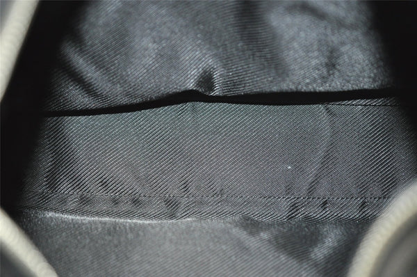 Authentic GUCCI Shoulder Hand Bag Purse GG Canvas Leather 0013812 Black 8329I