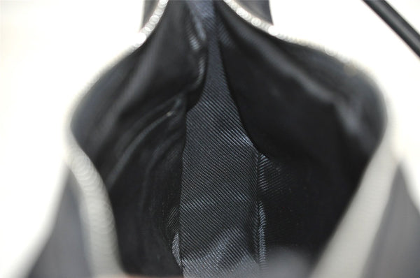 Authentic GUCCI Shoulder Hand Bag Purse GG Canvas Leather 0013812 Black 8329I