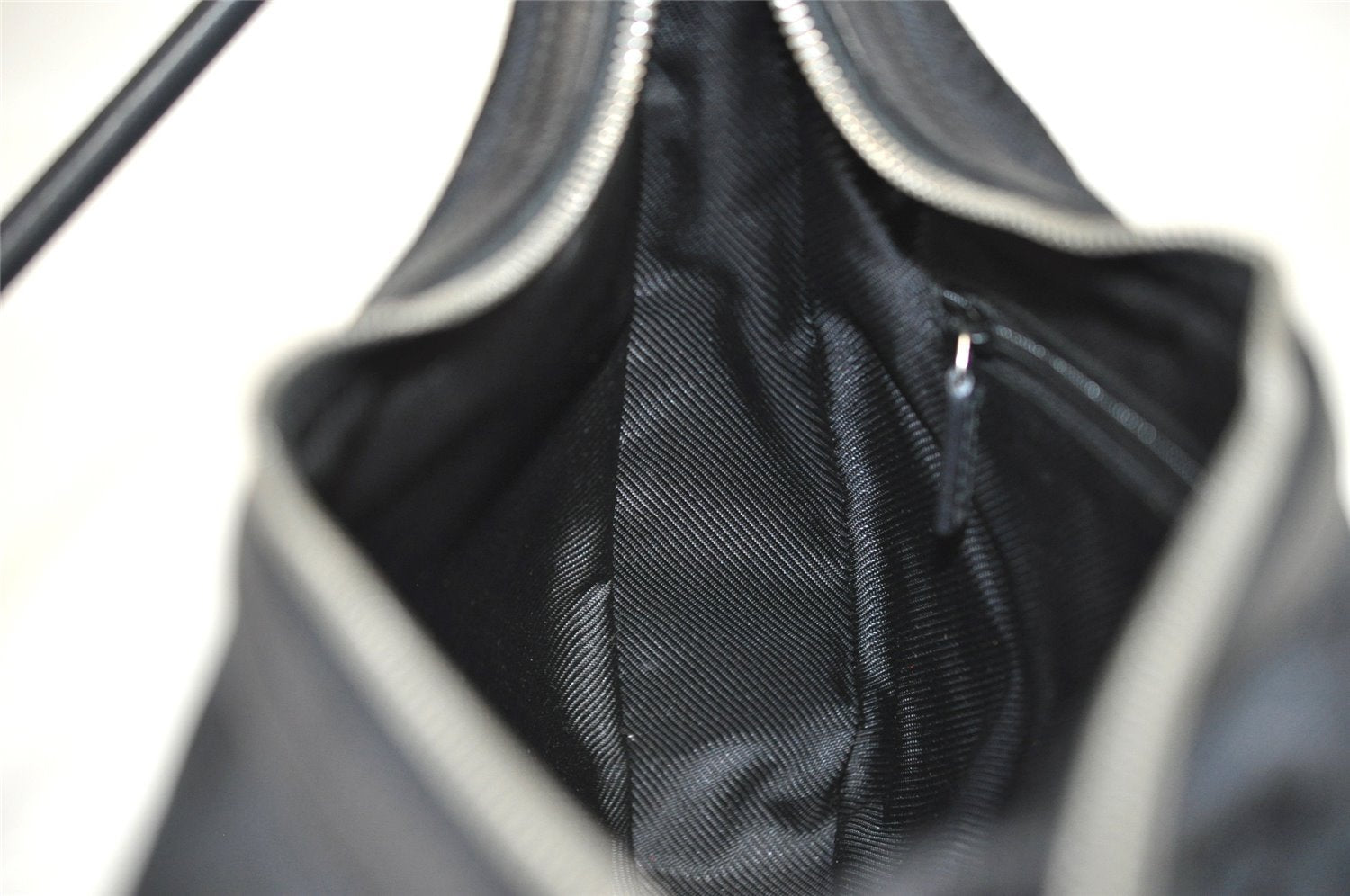 Authentic GUCCI Shoulder Hand Bag Purse GG Canvas Leather 0013812 Black 8329I