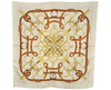 Authentic HERMES Carre 90 Scarf "Eperon d' or" Silk White 8329J