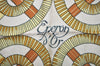 Authentic HERMES Carre 90 Scarf "Eperon d' or" Silk White 8329J