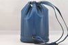 Authentic Louis Vuitton Epi Randonnee PM Shoulder Bag Blue M52355 LV 8331I