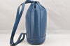 Authentic Louis Vuitton Epi Randonnee PM Shoulder Bag Blue M52355 LV 8331I